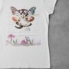 I-wish-I-could-fly T-Shirt weiß aus Bio-Baumwolle lustiges Katzenmotiv