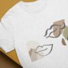 Kiss Me Softly T-Shirt in hellgrau meliert aus Bio-Baumwolle nachhaltig
