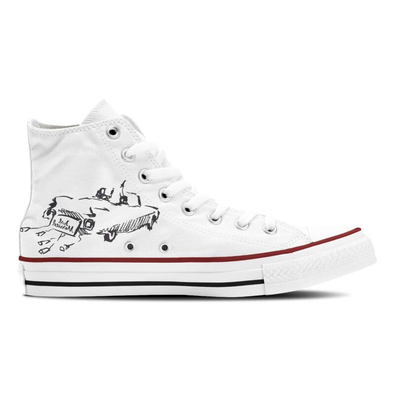 Sneaker Just Married Hochzeitsschuhe Innenseite weiß mit Hochzeitsmotiv