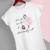 Do Well T-Shirt aus Bio-Baumwolle weiß mit femininem Motiv