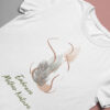 Embrace Mother Nature T-Shirt Lineart Motiv weiße Bio-Baumwolle