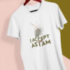 I Accept Myself T-Shirt weiß mit Motiv Lineart